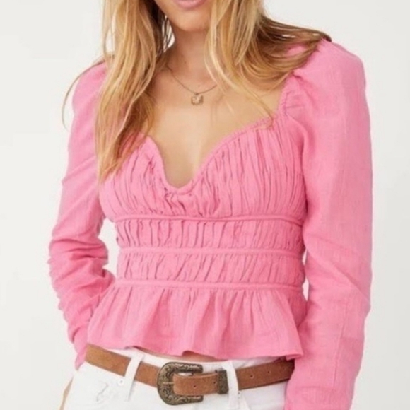 Free People Chloe Top in Aurora size L - Picture 8 of 16